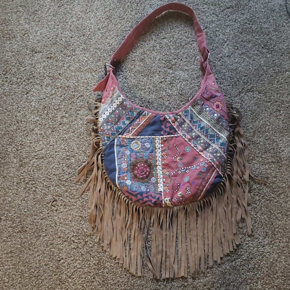 Urban Outfitters Ecote Embroidered Boho Bag